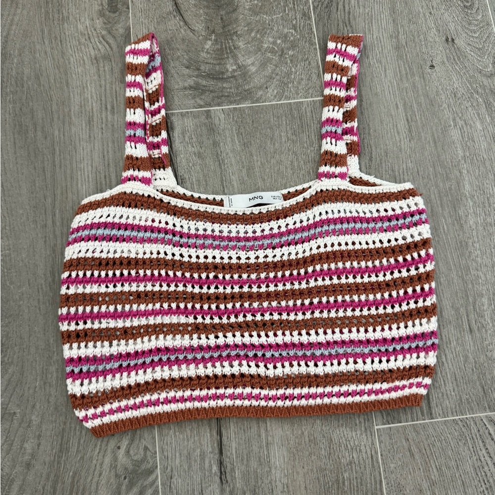 Mango Crochet Top